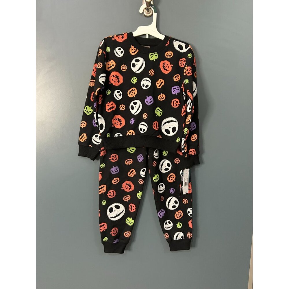 NWT Toddler 2pc Disney Nightmare Before Christmas Halloween Fleece Sweatshirt &